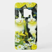 Adorable Cats sitting in a field of Daisies  Case-Mate Samsung Galaxy S9 Case