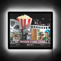 Family Photos Movie Night Home Cinema Theater 24/7 LED Sign