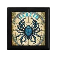 Cancer astrology sign gift box