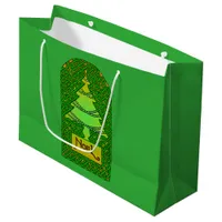 Celtic Christmas Tree Large Gift Bag