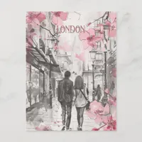 Romance in London Postcard