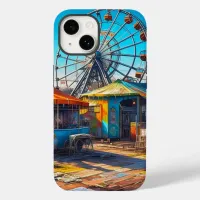 Abandoned Carnival Empty Ferris Wheel and Rides Case-Mate iPhone 14 Case