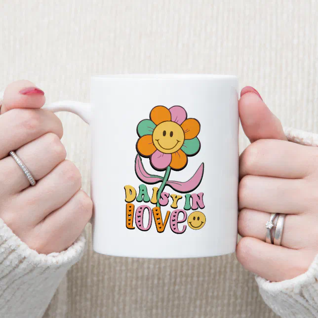 Daisy In Love Wildflower  Coffee Mug