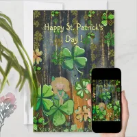 Little Girl St. Patrick's Day  Holiday Card