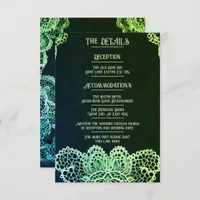 Elegant Lace Wedding Invitation