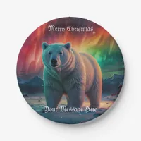 A Merry Festive Christmas Holiday  Paper Plates