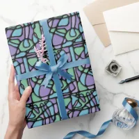 Neuroart Stained Glass Wrapping Paper