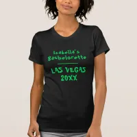 Las Vegas Bachelorette St Patrick's Neon Green T-Shirt