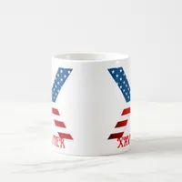 4th Of July Monogram Personalized Coffee Mug