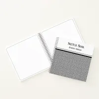 Monochrome Minimalistic Square Notebook