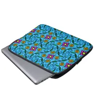Abstract Floral laptop sleeve
