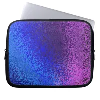 Shiny Shades in Blue and Purple Laptop Sleeve