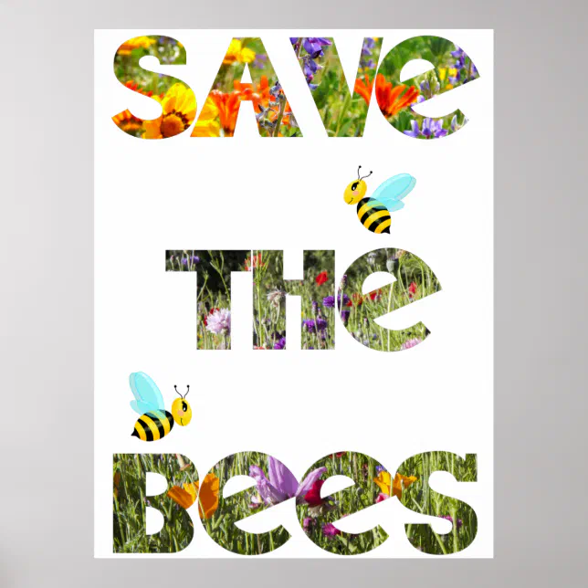 Sauvez les abeilles (anglais) Poster