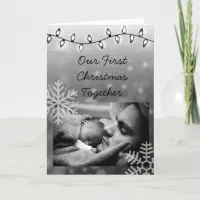 Our First Christmas, Daddy and Child Personalized Card