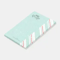 Magic and Wonder Christmas Stripes Mint ID440 Post-it Notes