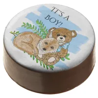 It's a Boy, Fox and Teddy Bear Baby Shower Chocolate Covered Oreo