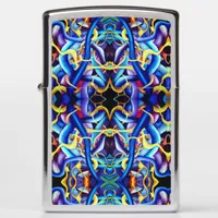 Contemporary Blue Abstract - Depth Illusion Zippo Lighter