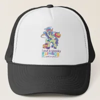 Spooky Rainbow Spell Halloween Unicorn Witch Trucker Hat