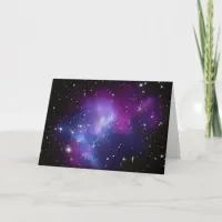 Purple Celestial Space Photo Blank Card