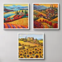 Painting of Tuscany Italy Home Wall Decor Art Peel And Stick Photo Tile