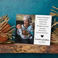 In Loving Memory Personalized Photo Memorial   Plaque