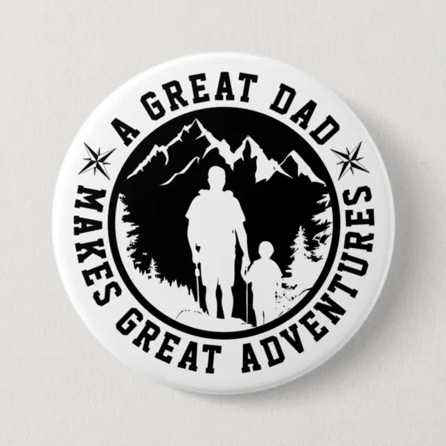 Father & Son Adventure | Father's Day |  Button