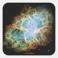 Crab Nebula Square Sticker