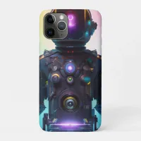 Colorful Atompunk Astronaut digital AI Art iPhone 11 Pro Case