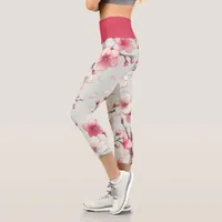 Cherry Blossom Capri Leggings