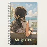 Anime office by the sea - Ultra wide Notebook