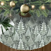 Green Earth Christmas Pattern#6 ID1009 Brushed Polyester Tree Skirt