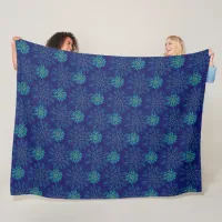 Floral Pattern Fleece Blanket