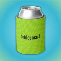 Neon Slime Green Summer Bachelorette Bridal Party Can Cooler