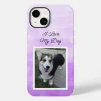 Personalized Pet Photo I Love my Dog     Case-Mate iPhone 14 Case