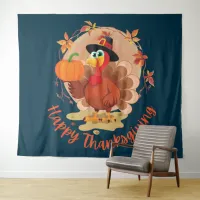 Happy Thanksgiving Typography Tapestry