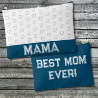 Ohio Mom Mother's Day Gray and White Accessory Pouch