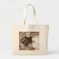 Are You Looking At Me? Large Tote Bag