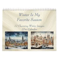 Winter Is My Favorite Season Calendar