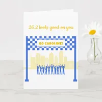 Personalized 26.2 Boston Marathon Run Congrats  Card