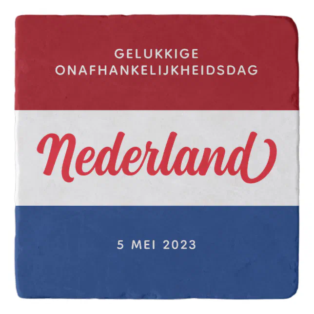 Netherlands Independence Day Dutch National Flag Trivet