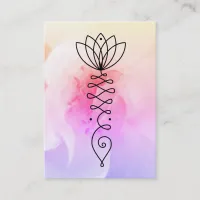 ** Rose Lotus Heart  Nirvana Massage Yoga Reiki Business Card