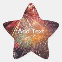 Fireworks Finale Star Sticker