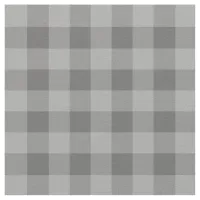 Chic Dark Gray Gingham Plaid Pattern Fabric