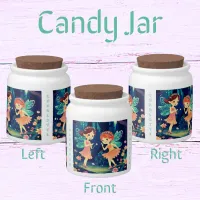 Cute Fairies In The Enchanted Forest Name Sweets & Candy Jar