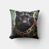 Embrace Elegance with Our Black Panther  Throw Pillow