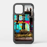 Spray Paint Art Abandoned Urban Building   Speck iPhone 12 Mini Case