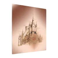 Metal Art - Alcazar on Copperish Background