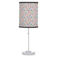 Crayon Pastel Heart & Flowers Table Lamp