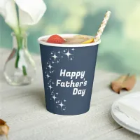Retro Stars "Happy Father's Day" Paper cup