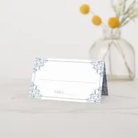 Elegant Place Card Tent Cards- Nadine (Dusty Blue)